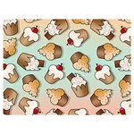 Cupcakes Cake Pie Pattern Two Sides Premium Plush Fleece Blanket (Extra Small) 40 x30  Blanket Front