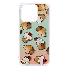 Cupcakes Cake Pie Pattern Iphone 14 Pro Tpu Uv Print Case