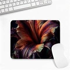 Flower Orange Lilly Small Mousepad by Ndabl3x