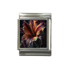 Flower Orange Lilly Italian Charm (13mm) by Ndabl3x