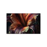 Flower Orange Lilly Sticker Rectangular (100 pack) Front