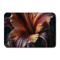 Flower Orange Lilly Plate Mats by Ndabl3x