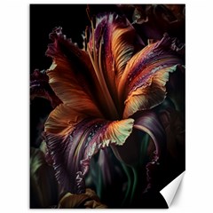 Flower Orange Lilly Canvas 36  X 48  by Ndabl3x