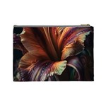 Flower Orange Lilly Cosmetic Bag (Large) Back