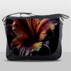 Flower Orange Lilly Messenger Bag by Ndabl3x