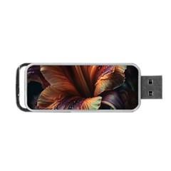 Flower Orange Lilly Portable Usb Flash (two Sides) by Ndabl3x