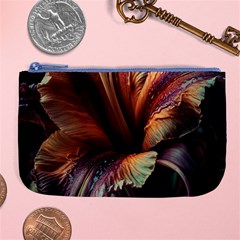 Flower Orange Lilly Large Coin Purse by Ndabl3x