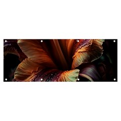 Flower Orange Lilly Banner And Sign 8  X 3  by Ndabl3x