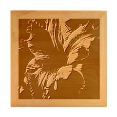 Flower Orange Lilly Wood Photo Frame Cube by Ndabl3x