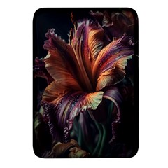 Flower Orange Lilly Rectangular Glass Fridge Magnet (4 Pack) by Ndabl3x