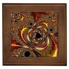 Geometric Art Fractal Abstract Art Framed Tile by Ndabl3x