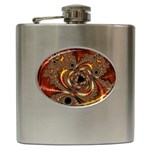 Geometric Art Fractal Abstract Art Hip Flask (6 oz) Front