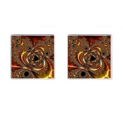 Geometric Art Fractal Abstract Art Cufflinks (square)