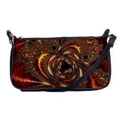 Geometric Art Fractal Abstract Art Shoulder Clutch Bag by Ndabl3x