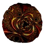 Geometric Art Fractal Abstract Art Large 18  Premium Flano Round Cushions Back