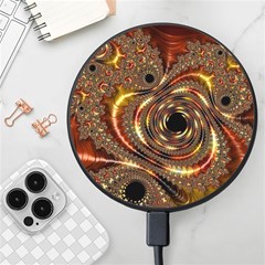 Geometric Art Fractal Abstract Art Wireless Fast Charger(black) by Ndabl3x