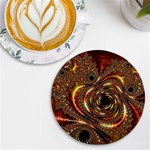 Geometric Art Fractal Abstract Art UV Print Round Tile Coaster Front