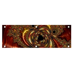 Geometric Art Fractal Abstract Art Banner And Sign 6  X 2  by Ndabl3x