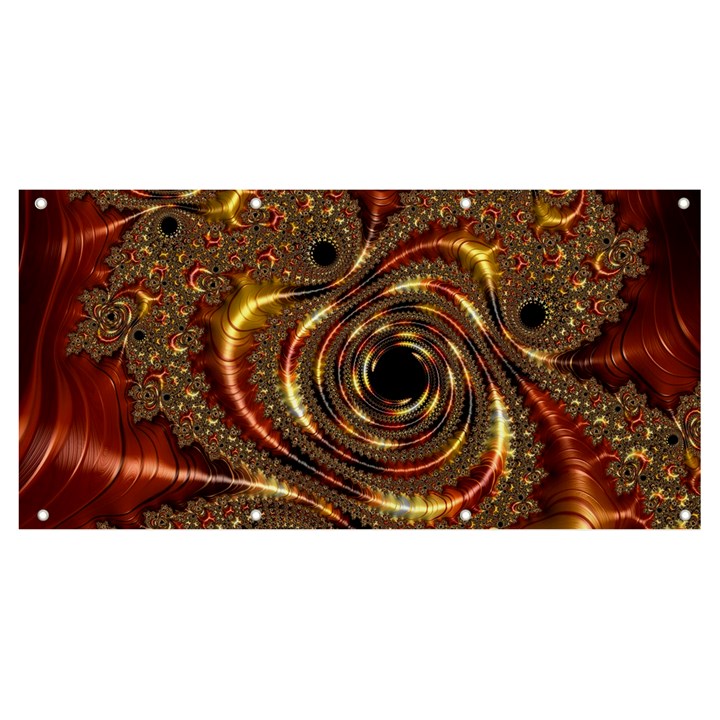 Geometric Art Fractal Abstract Art Banner and Sign 8  x 4 