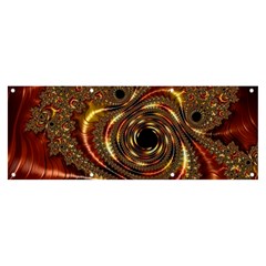 Geometric Art Fractal Abstract Art Banner And Sign 8  X 3  by Ndabl3x