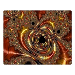 Geometric Art Fractal Abstract Art Premium Plush Fleece Blanket (large) by Ndabl3x