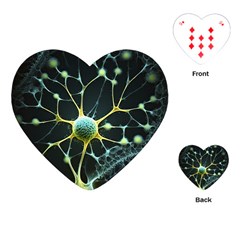 Neuron Network Playing Cards Single Design (heart) by Ndabl3x