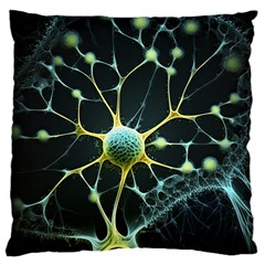 Neuron Network Large Cushion Case (two Sides) by Ndabl3x