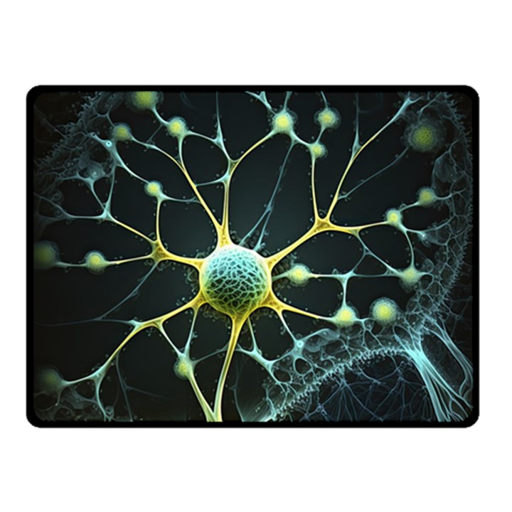 Neuron Network Two Sides Fleece Blanket (Small)