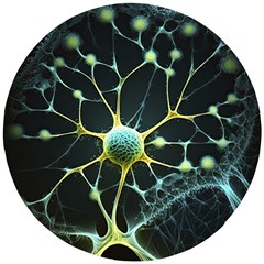 Neuron Network Wooden Puzzle Round by Ndabl3x