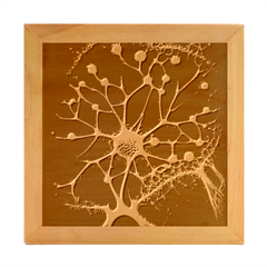 Neuron Network Wood Photo Frame Cube by Ndabl3x