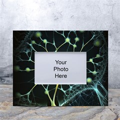 Neuron Network White Tabletop Photo Frame 4 x6  by Ndabl3x