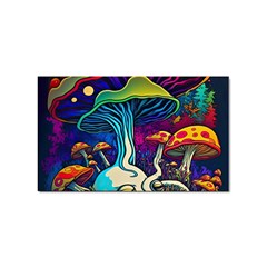 Mushrooms Fungi Psychedelic Sticker Rectangular (100 Pack) by Ndabl3x