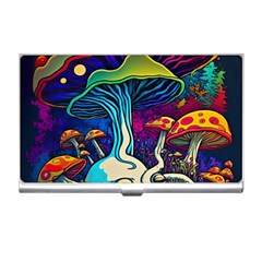 Mushrooms Fungi Psychedelic Business Card Holder by Ndabl3x