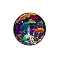 Mushrooms Fungi Psychedelic Hat Clip Ball Marker (4 Pack) by Ndabl3x