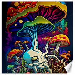 Mushrooms Fungi Psychedelic Canvas 12  X 12  by Ndabl3x