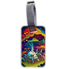 Mushrooms Fungi Psychedelic Luggage Tag (two Sides) by Ndabl3x