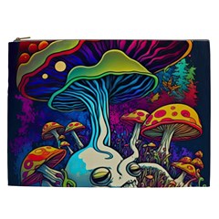 Mushrooms Fungi Psychedelic Cosmetic Bag (xxl) by Ndabl3x