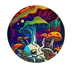 Mushrooms Fungi Psychedelic Mini Round Pill Box (pack Of 5) by Ndabl3x