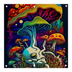 Mushrooms Fungi Psychedelic Banner And Sign 3  X 3 