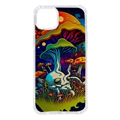 Mushrooms Fungi Psychedelic Iphone 14 Plus Tpu Uv Print Case