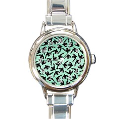 Orca Killer Whale Fish Round Italian Charm Watch by Ndabl3x