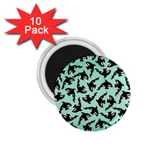 Orca Killer Whale Fish 1 75  Magnets (10 Pack)  by Ndabl3x