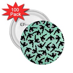 Orca Killer Whale Fish 2 25  Buttons (100 Pack)  by Ndabl3x