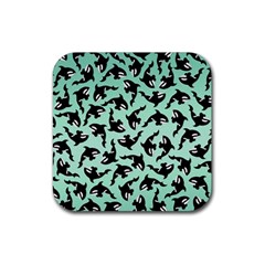 Orca Killer Whale Fish Rubber Coaster (square) by Ndabl3x