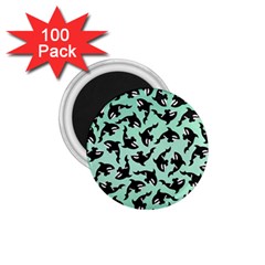 Orca Killer Whale Fish 1 75  Magnets (100 Pack)  by Ndabl3x