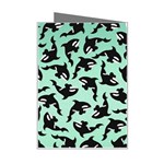 Orca Killer Whale Fish Mini Greeting Card Right