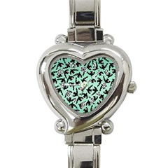 Orca Killer Whale Fish Heart Italian Charm Watch by Ndabl3x