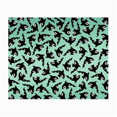 Orca Killer Whale Fish Small Glasses Cloth (2 Sides) by Ndabl3x