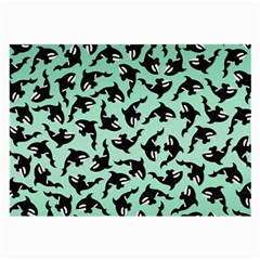 Orca Killer Whale Fish Large Glasses Cloth (2 Sides) by Ndabl3x