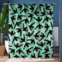 Orca Killer Whale Fish Shower Curtain 60  X 72  (medium)  by Ndabl3x